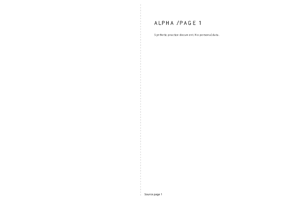 First page rendered from the checked output