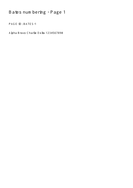 First page of the exact synthetic input