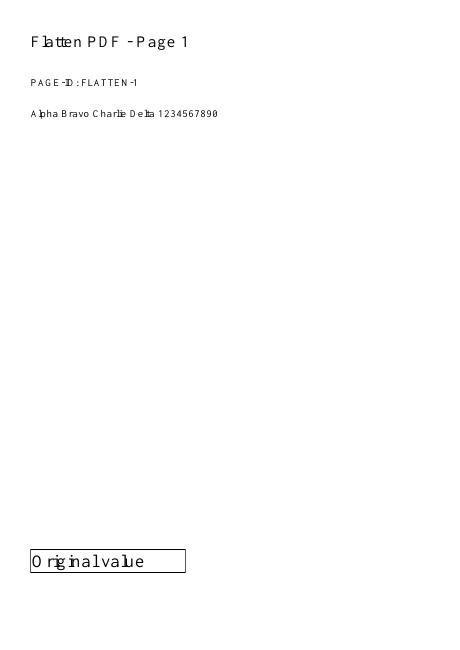 First page of the exact synthetic input