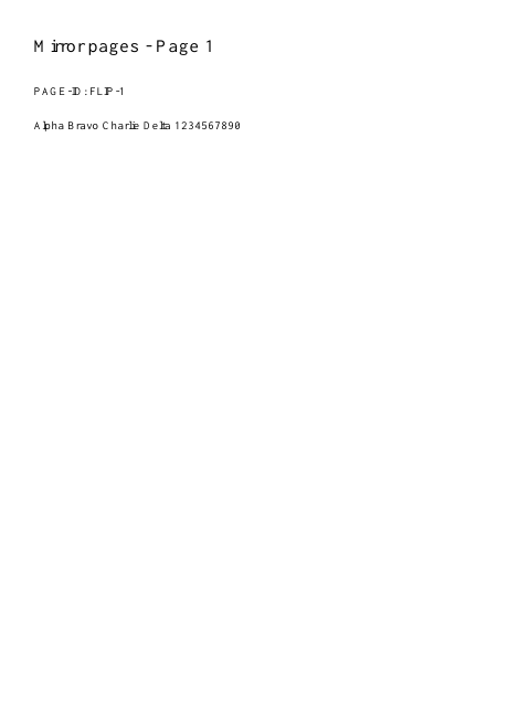 First page of the exact synthetic input