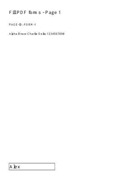 First page rendered from the checked output
