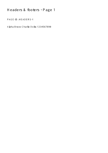 First page of the exact synthetic input
