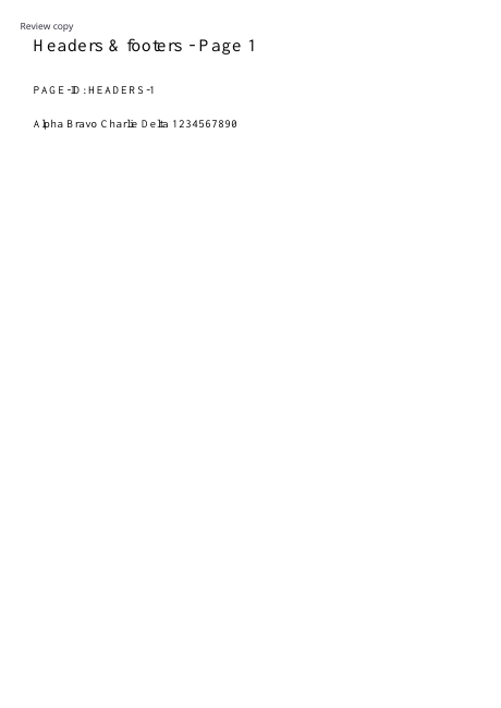 First page rendered from the checked output