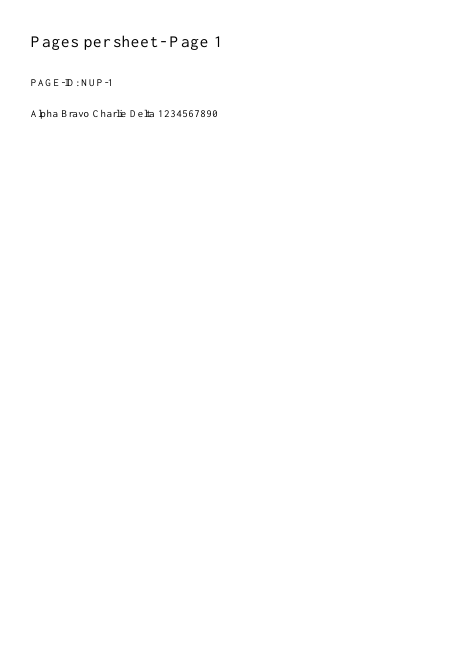 First page of the exact synthetic input