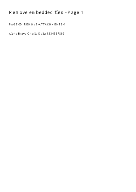 First page of the exact synthetic input