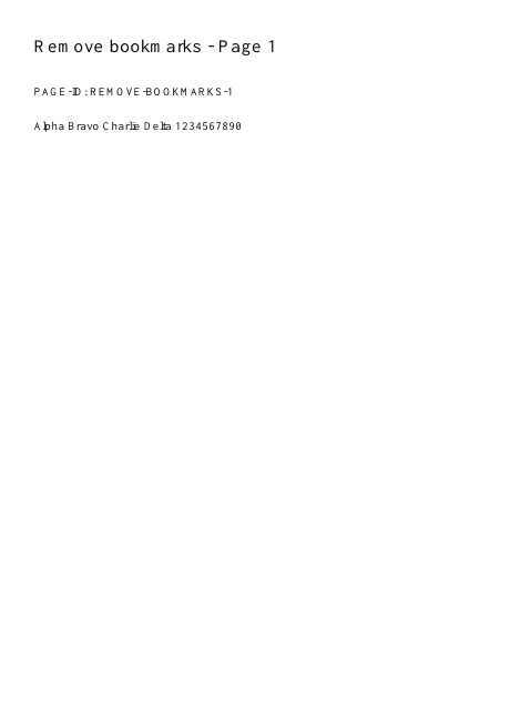 First page of the exact synthetic input