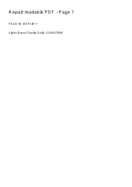 First page rendered from the checked output