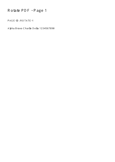 First page of the exact synthetic input