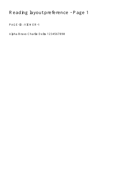 First page of the exact synthetic input