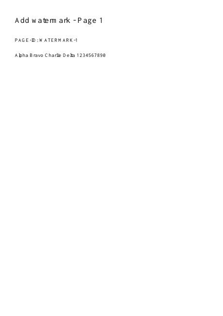 First page of the exact synthetic input